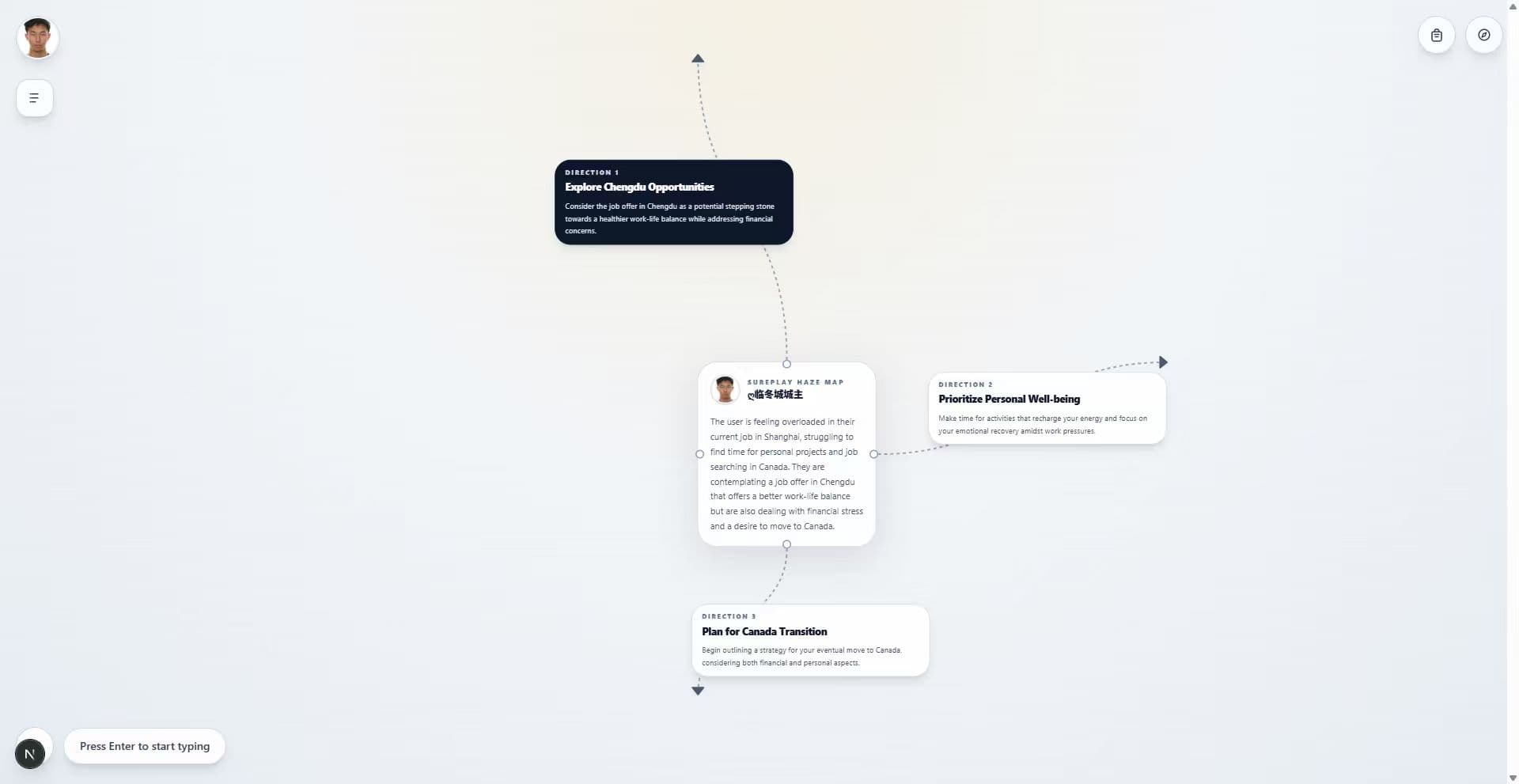 Colorful isometric decision map worlds in light and dark moods